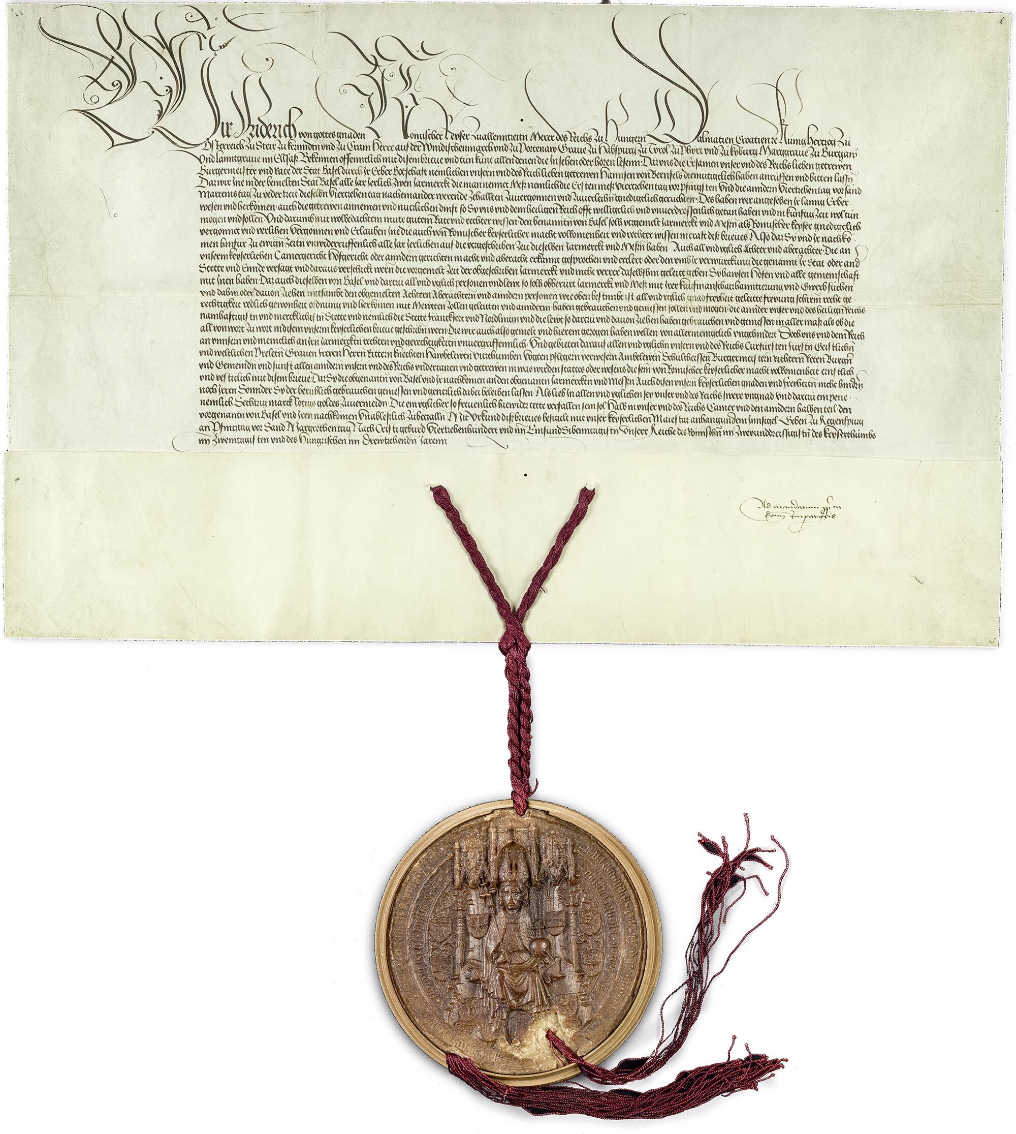 Staatsarchiv Basel-Stadt, St. Urk. 1909.