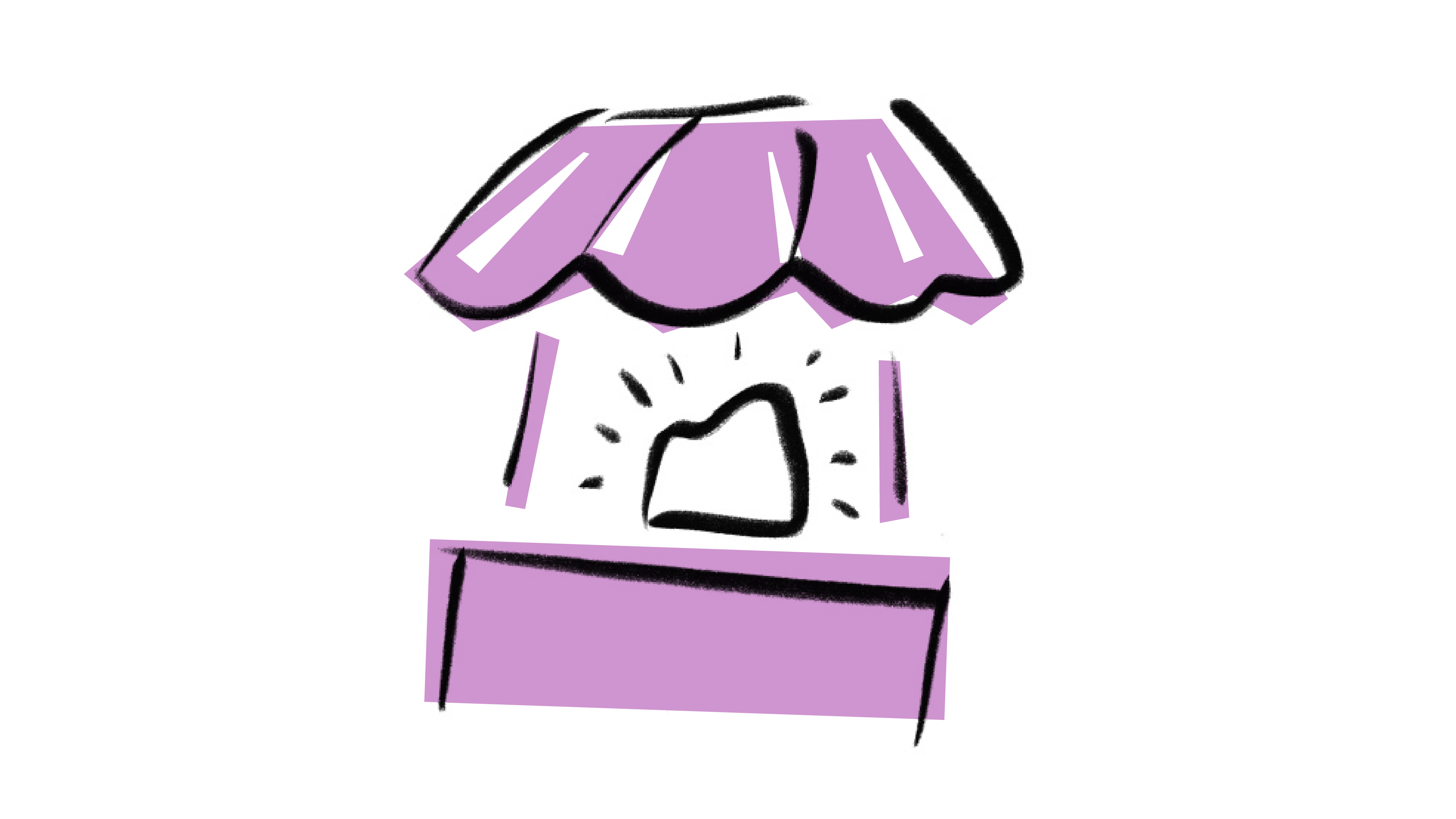 Marktstand mit den Waren