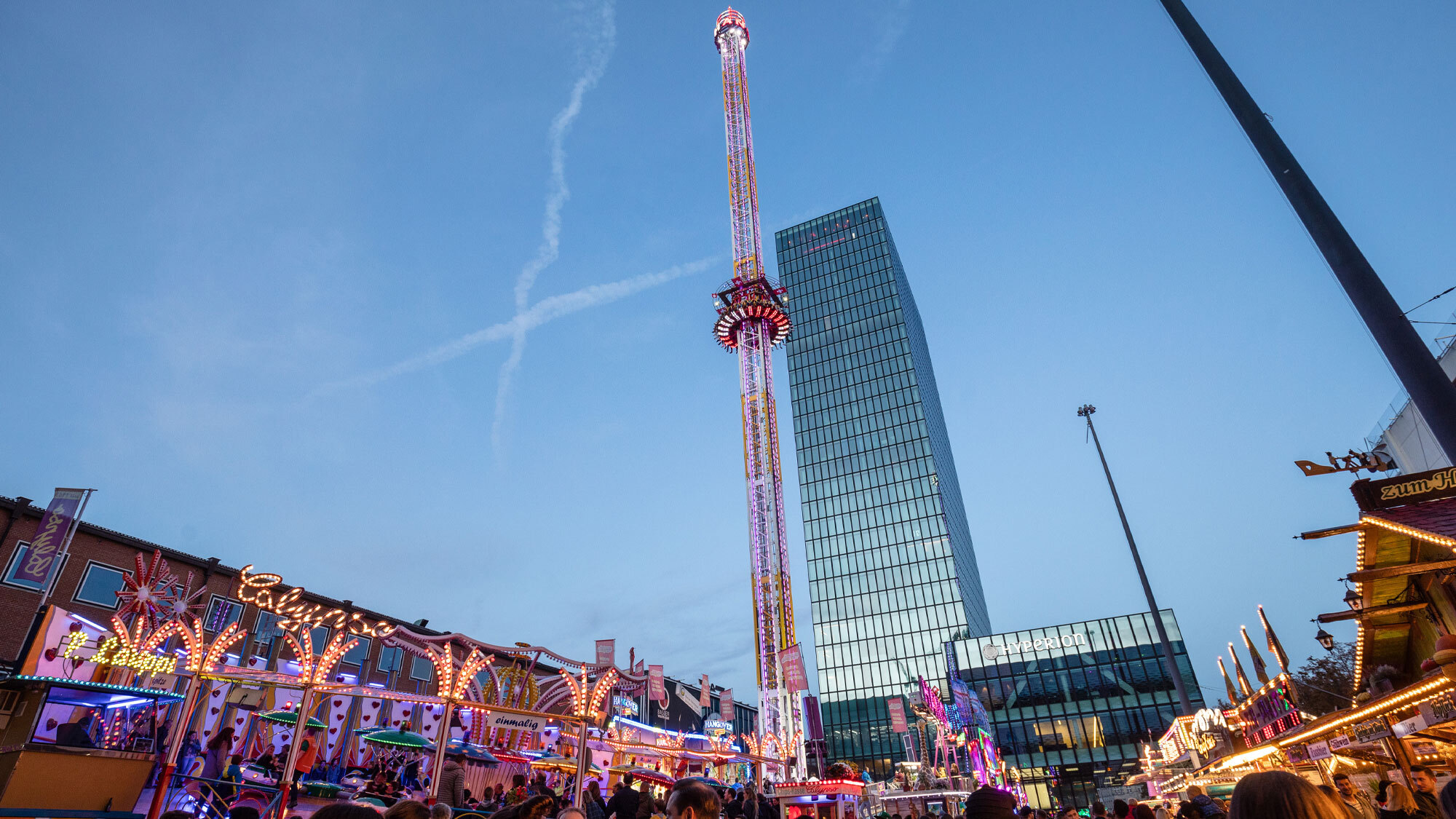 Auf dem Messeplatz sind vor allem grosse Bahnen angesiedelt.