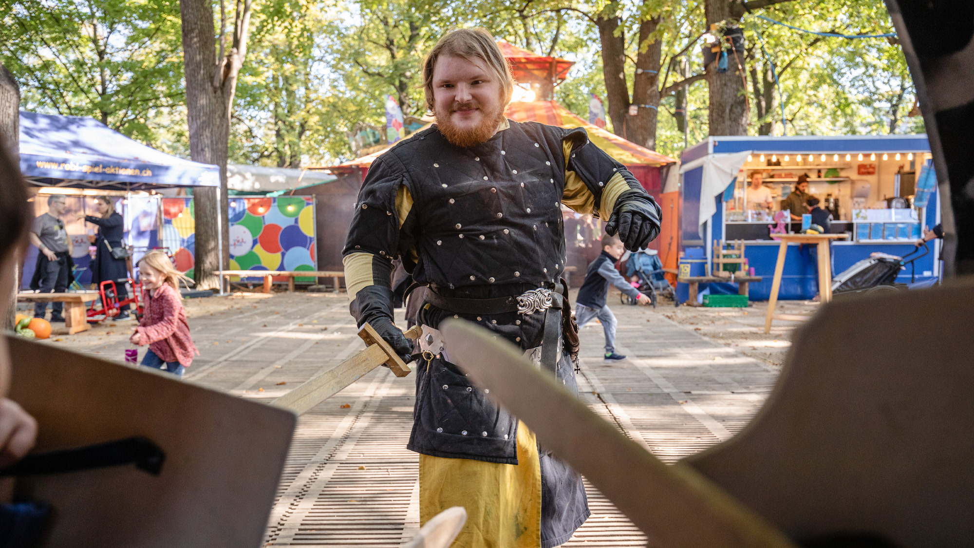 Früher schützten Söldner des Rates die Besucher der Herbstmesse.