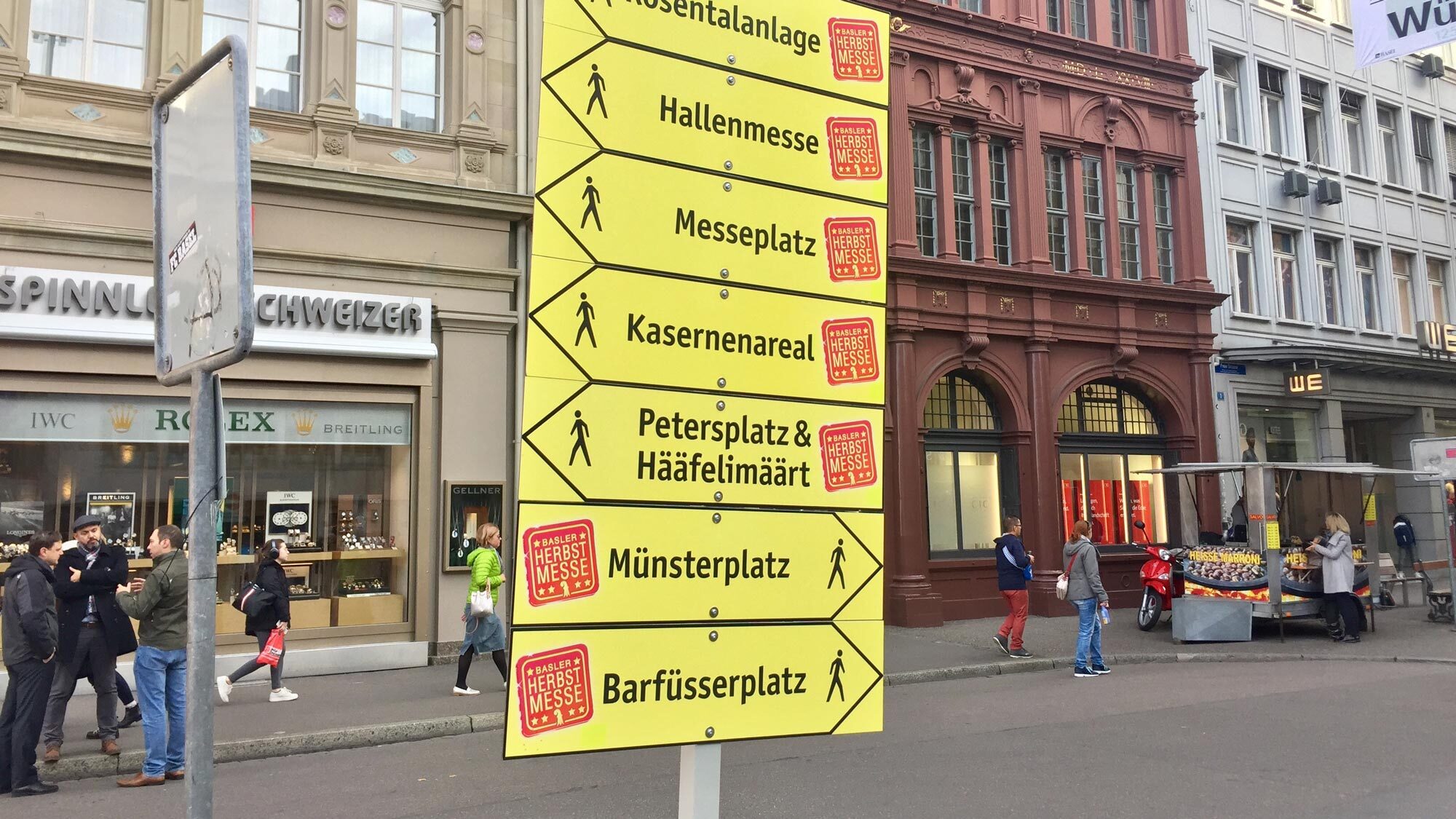 Die Herbstmesse findet an verschiedenen Orten von Basel statt.